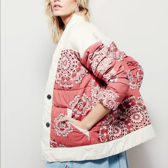 Free People Paisley Poplin Jacket - Picture 9 of 16